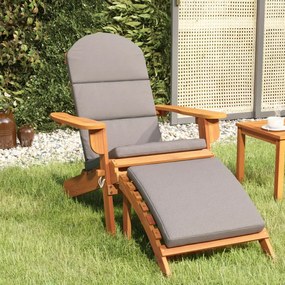 vidaXL Cadeira de jardim Adirondack com apoio de pés acácia maciça