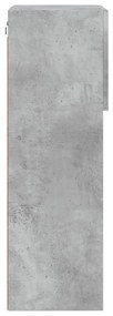 Móvel de TV com luzes LED 40,5x30x90 cm cinzento cimento