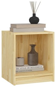 Mesa de cabeceira 35,5x33,5x41,5 cm madeira de pinho maciça