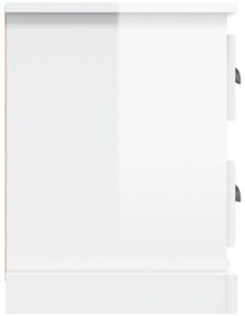 Móvel p/ TV 102x35,5x47,5 cm derivados madeira branco brilhante