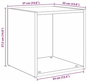 Conjunto de Estantes para TV 6 pcs Carvalho Artesanal