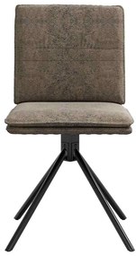 Cadeiras de jantar 4 pcs cinza escuro Faux Suede Couro