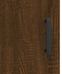 Mesa cabeceira 2pcs 40x40x50cm deriv. madeira carvalho castanho