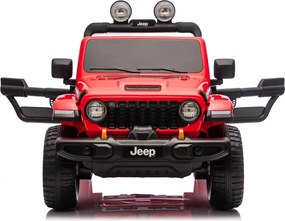 JIPE elétrico para Crianças Jeep Wrangler Rubicon LIFT  24V 4x4, Rodas de espuma EVA Vermelho