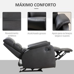 Poltrona Relax Courtsy Reclinável  - Design Moderno