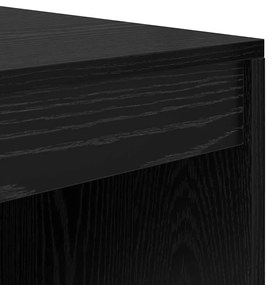 Mesa Carvalho Preto 80x50x76 cm Madeira engenheirada