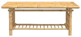 Mesa de centro 110x55x45 cm bambu