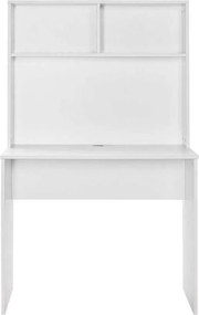 Secretária "Turvis" com Estante - 90 x 148 x 52 cm - Branco - Design M