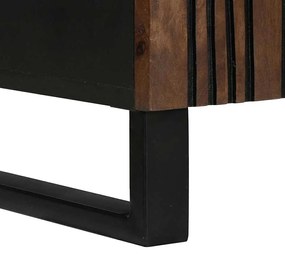 Armário de TV , 105 x 33,5 x 46 cm, feito de madeira de manga sólida.