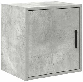 Armário de parede garagem concreto cinza madeira engenheirada