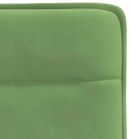 Cadeiras de jantar 2 pcs veludo verde-claro