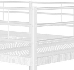 Beliche sem colchão 75x190 cm aço branco