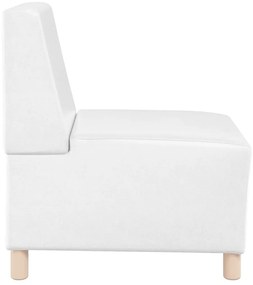 Poltrona 55 cm couro artificial branco