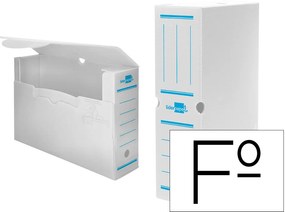 Caixa para Arquivo Morto Liderpapel em Polipropileno Branco Formato 360x260x100 mm
