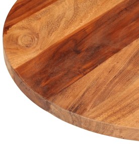 Tampo de mesa redondo madeira de acácia maciça 25-27 mm 60 cm