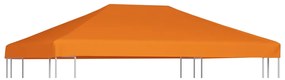 Cobertura de gazebo 310 g/m² 4x3 m laranja