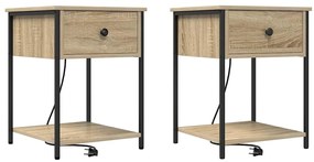 Armários de Canto 2 pcs Carvalho sonoma 42 x 41 x 56 cm