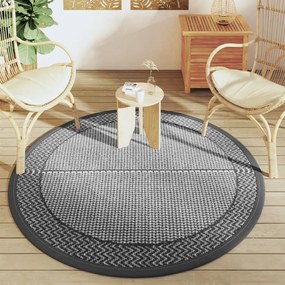 Tapete de exterior Ø160 cm ARAKIL PP cinzento