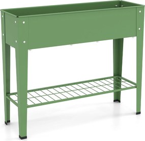 Floreiras para Plantas, 95 x 31 x 80 cm, com Estante de Rede, Verde