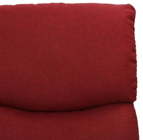 Poltrona elevatória de massagens tecido vermelho tinto