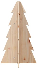 Árvore de Natal decorativa 69,5 cm madeira de pinho maciça