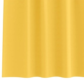 Cortinas 2 pcs amarelo mostarda 260 x 140 cm Poliéster