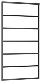 Porta deslizante c/ conj ferragens 102x205cm vidro ESG preto