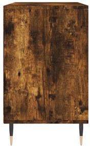 Sapateira 102x36x60 cm derivados de madeira carvalho fumado
