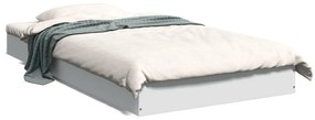 Estrutura de cama 90x190 cm derivados de madeira branco