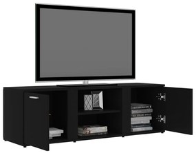 Móvel de TV Lokise de 120 cm - Preto - Design Nórdico