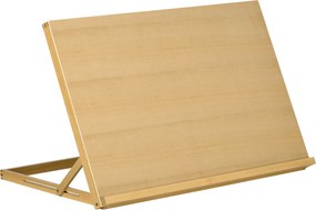 Vinsetto Cavalete de Mesa Dobrável em Madeira com Ângulo Ajustável 75,8x51 cm Formato A2 para Pintura e Esboços, Madeira Natural | Aosom Portugal