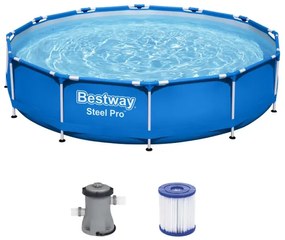 Piscina redonda Bestway Steel Pro™ Frame Ø366cm Azul