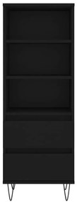 Aparador alto 40x36x110 cm derivados de madeira preto