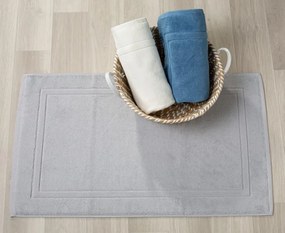 Tapetes de banho 100% algodão em cinza pérola qualidade premium 1.000 gr./m2: Cinzento 1 tapete banho 100% algodão penteado 60x120 cm premium 1.000 gr./m2 mesma cor