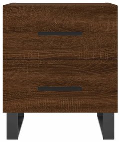 Mesa de cabeceira 2 pcs derivados de madeira carvalho castanho