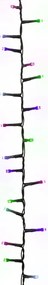 Cordão de luzes compacto 2000 luzes LED 45m PVC pastel multicor