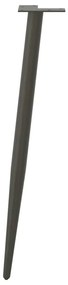 Pés de mesa de console formato cônico 4 peças antracite 72-73 cm aço