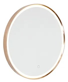 Espelho de banheiro cobre 50cm LED dimmer de toque - MIRAL Moderno