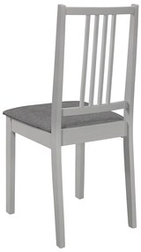 5 pcs conjunto de jantar MDF cinzento
