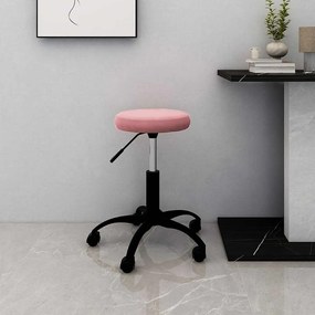 vidaXL Cadeira de escritório giratória veludo rosa