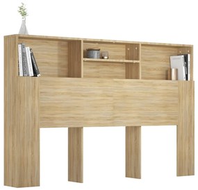 Armário de cabeceira 160x19x103,5 cm cor carvalho sonoma