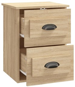 Mesa de cabeceira de parede 41,5x36x53 cm carvalho sonoma