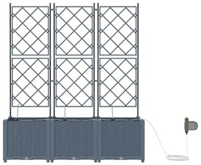 Jardineiras de Jardim 1 pc Cinzento-claro 120 x 40 x 142 cm