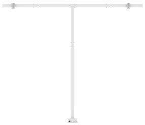 Toldo automático independente 400x300 cm laranja e castanho