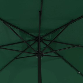 Parasol de Jardim Quadrado vidaXL 295x245 cm Verde