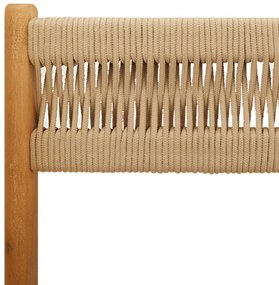 3 pcs conjunto de bistrô polipropileno/madeira maciça bege