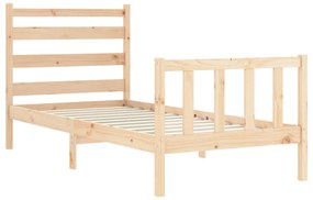 Cama sem colchão 90x200 cm madeira de pinho maciça