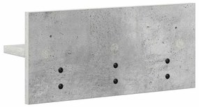 Cabideiro de Parede Cinzento cimento 40 x 10.5 x 18 cm