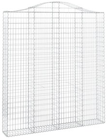 Cestos gabião arqueados 5pcs 200x30x220/240cm ferro galvanizado