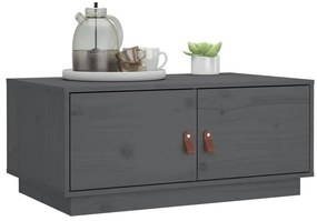Mesa de centro 80x50x35 cm pinho maciço cinza